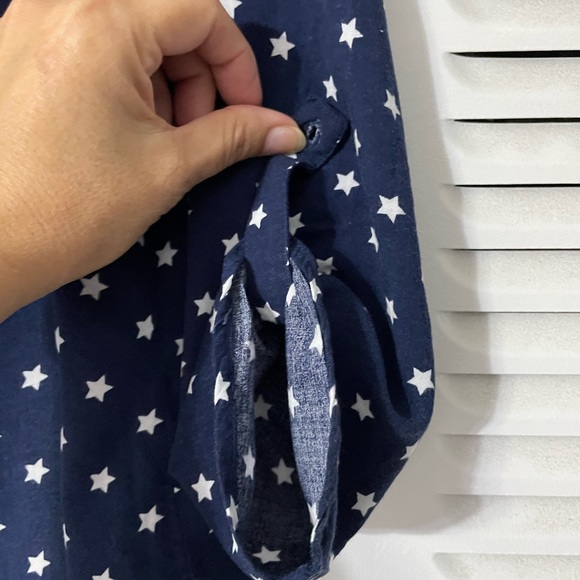 JASON MAXWELL BLUE and white star shirt woman size S - Picture 6 of 16